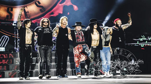 Resultado de imagem para Guns N’ Roses libera versão de “Welcome To The Jungle”