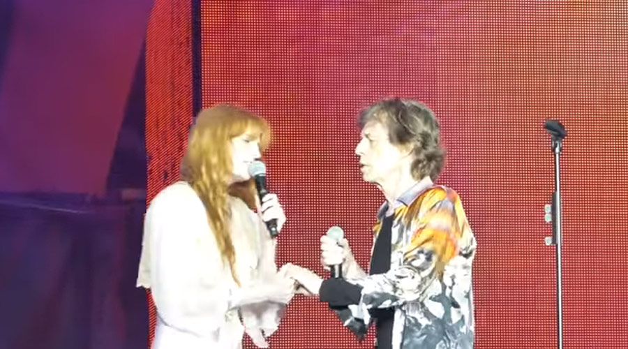 Resultado de imagem para Confira dueto incrível de Mick Jagger e Florence Welch