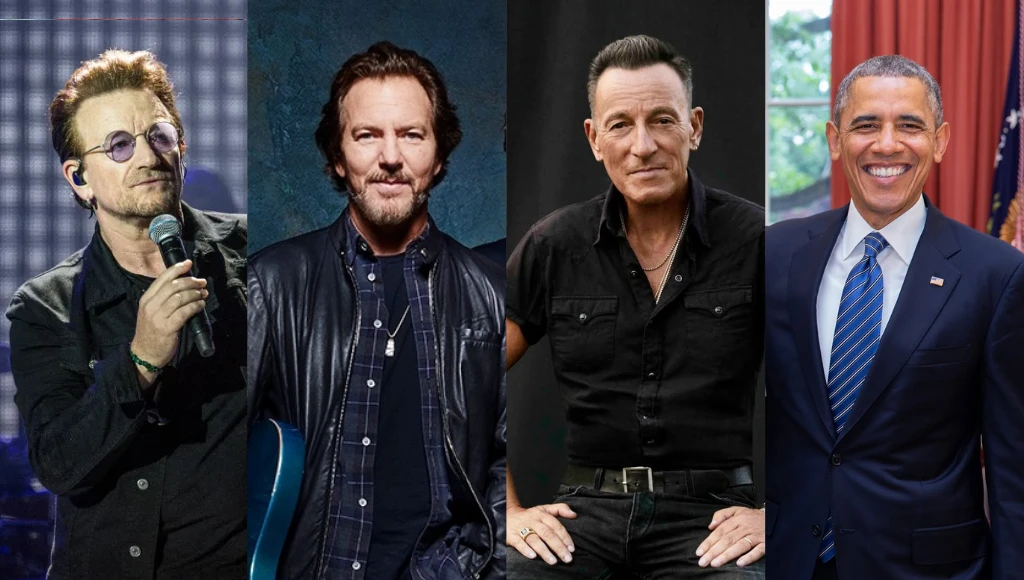 Barack Obama reúne U2, Eddie Vedder, Bruce Springsteen e Stevie Wonder em cerimônia em Chicago