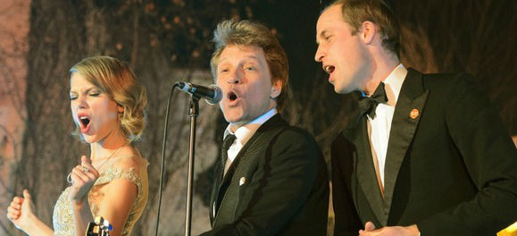 Jon Bon Jovi faz dueto com Príncipe William