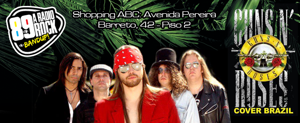 Guns Cover Brazil se apresenta na Loja Rádio Rock no Shopping ABC