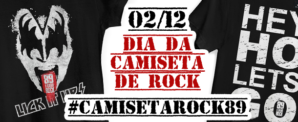 2 de dezembro é o “Dia da Camiseta de Rock”