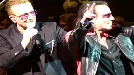Bono convida sósia ao palco durante turnê do U2