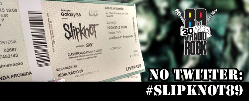 Promo #Slipknot89 no Twitter
