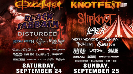 Ozzy Osbourne aparece em público e anuncia junção da Ozzfest com a Knotfest