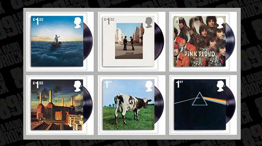 Pink Floyd recebe homenagem numa coleção de selos