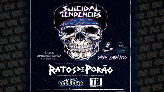 Suicidal Tendencies e Dave Lombardo no Brasil é PROMOÇÃO EXCLUSIVA 89