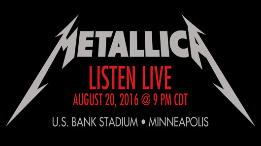 Metallica transmitirá show ao vivo via internet