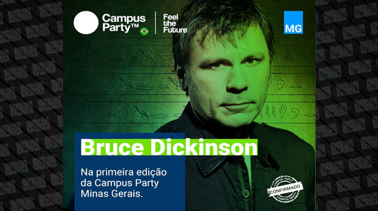 Bruce Dickinson é confirmado na Campus Party Minas Gerais