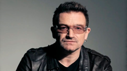 Bono elogia iniciativa de vice-presidente dos EUA no combate à AIDS