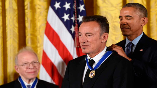 Barack Obama diz que Bruce Springsteen é “O Chefe”