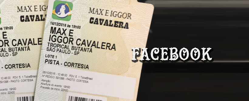 Promoção Max e Iggor Cavalera via Facebook
