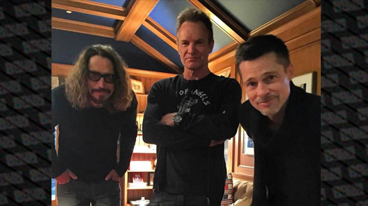 Brad Pitt, Sting e Chris Cornell se unem em evento beneficente nos Estados Unidos