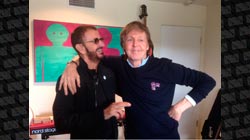 Ringo Starr e Paul McCartney se reúnem em estúdio e gravam novas músicas