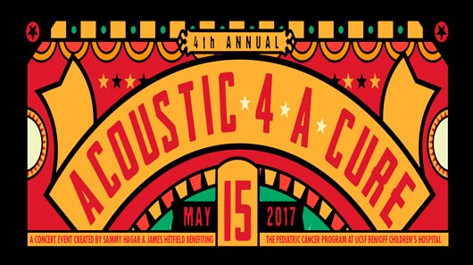James Hetfield e Sammy Hagar anunciam edição 2017 do “Acoustic-4-A-Cure”