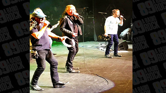 Veja retorno de Brian Johnson aos palcos ao lado de Robert Plant e Paul Rodgers