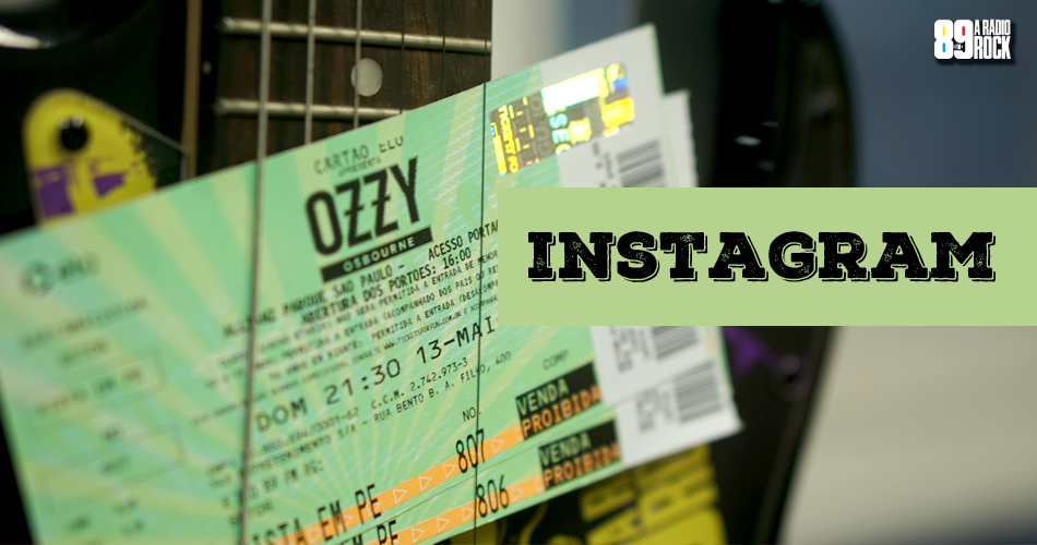 Ingressos Ozzy Osbourne via Instagram