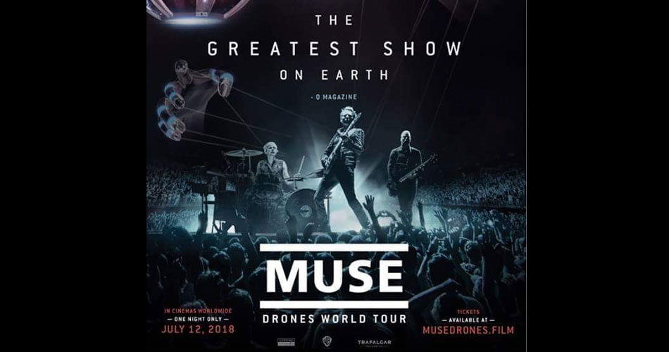 “Muse, Muse: Drones World Tour” será exibido na Cinépolis