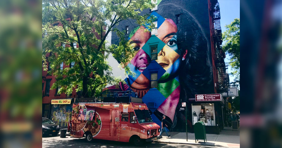 Kobra faz mural em homenagem a Michael Jackson em Nova York