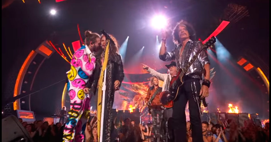 Aerosmith se junta ao rapper Post Malone no encerramento do VMA 2018