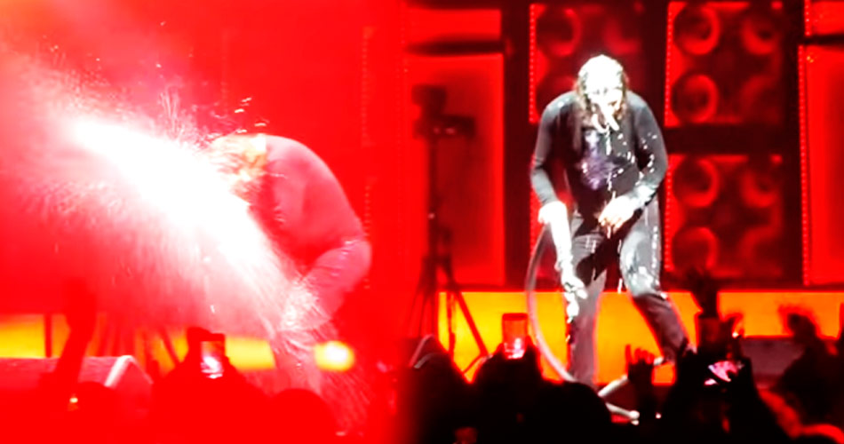 Vídeo: Ozzy Osbourne leva mangueirada de espuma na cara durante show