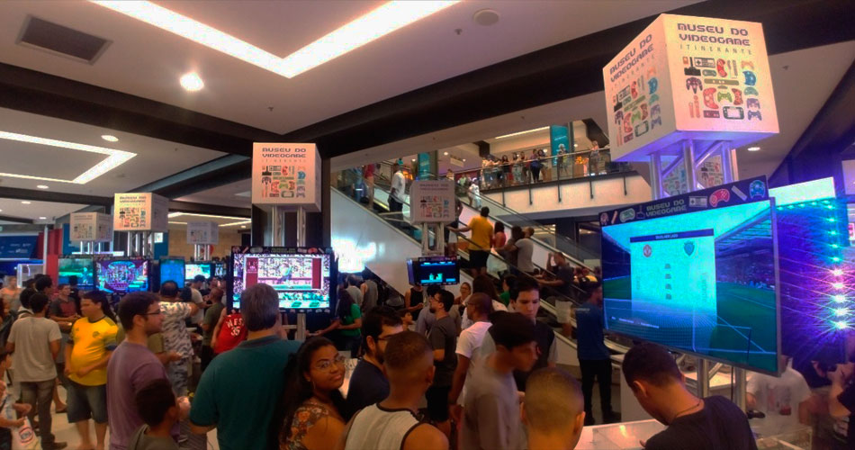Museu do Videogame Itinerante pela primeira vez no Shopping Metrô Itaquera