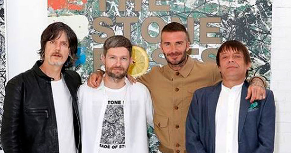 David Beckham lança nova coleção de roupas em parceria com The Stone Roses