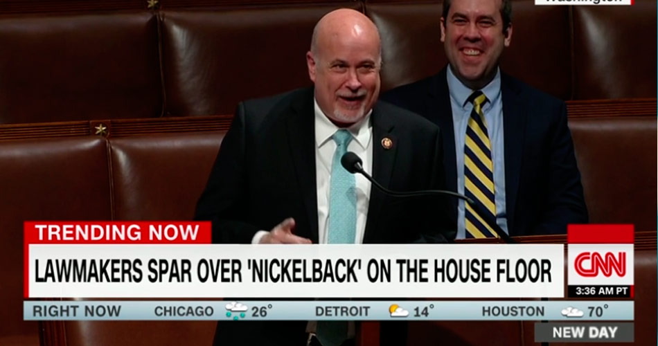 Deputados americanos discutem sobre popularidade do Nickelback no plenário da Câmara