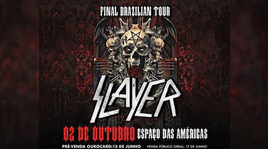 Slayer tem show confirmado em São Paulo