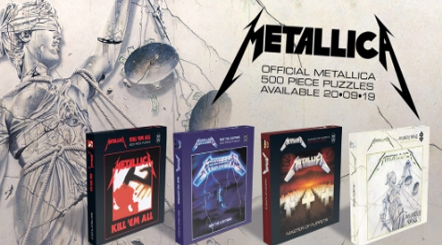 Discos clássicos do Metallica ganham versão “Quebra-Cabeça”