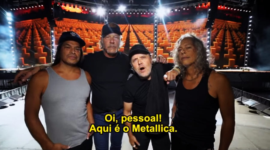 Começa venda geral de ingressos para shows do Metallica no Brasil. Veja vídeo com recado da banda