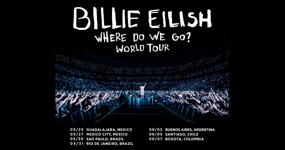 Billie Eilish divulga turnê mundial com dois shows no Brasil