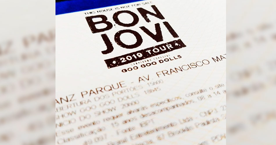 Ingressos para show do Bon Jovi via Instagram