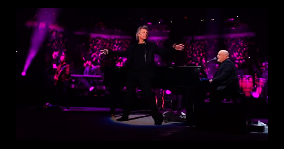 Vídeo: Jon Bon Jovi faz aparição surpresa em show de Billy Joel