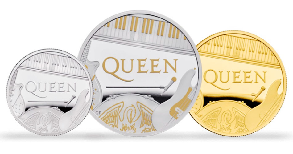 50 anos do Queen são retratados em forma de moeda pelo Royal Mint