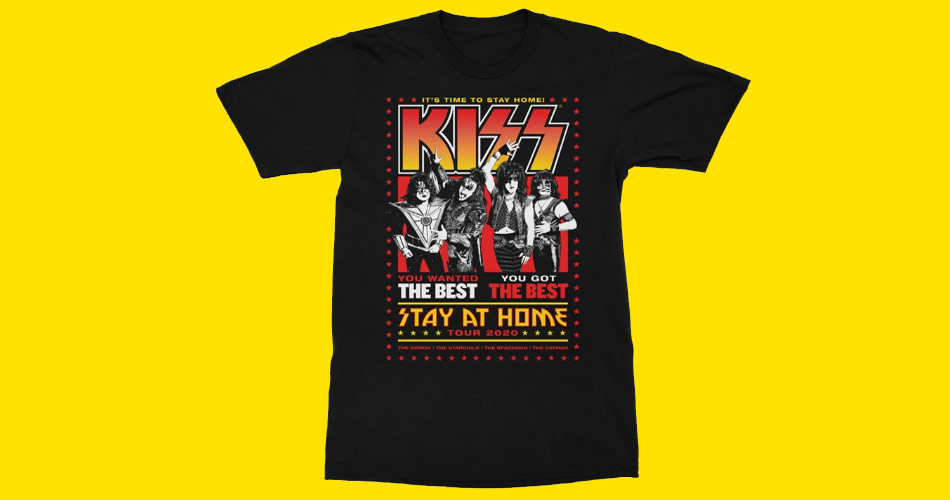 Kiss lança camiseta beneficente “Stay At Home”