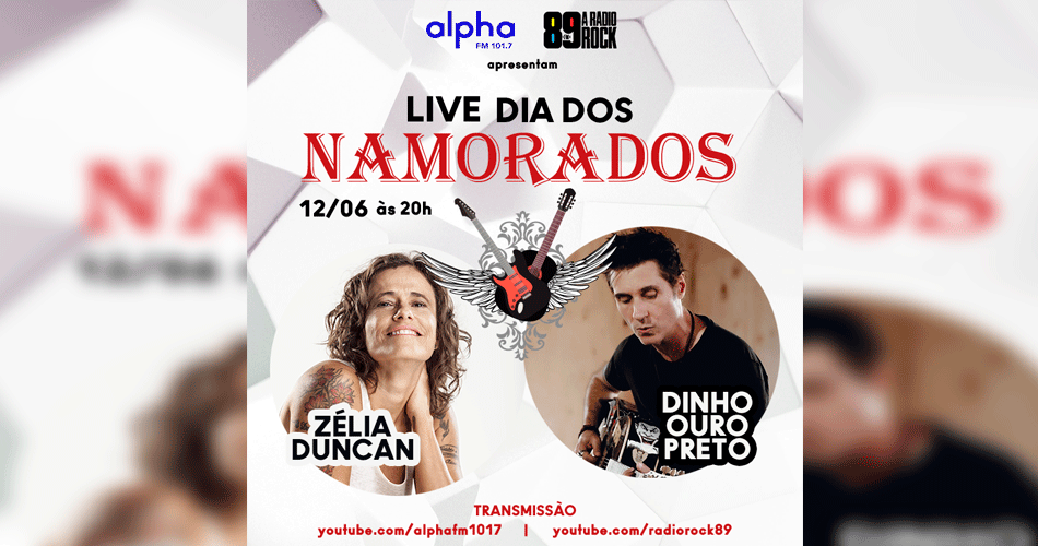89FM e AlphaFM em live especial do “Dia Dos Namorados”