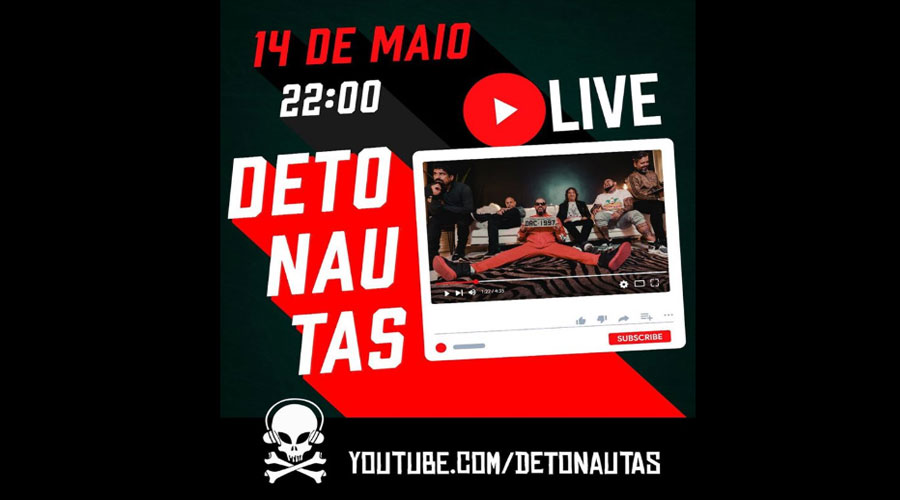Detonautas anuncia live no YouTube