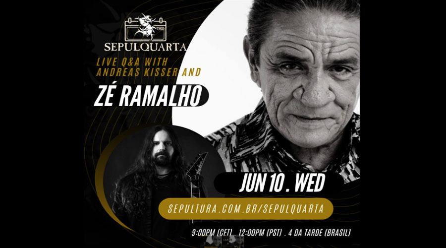 Sepultura convida Zé Ramalho para live de quarta-feira