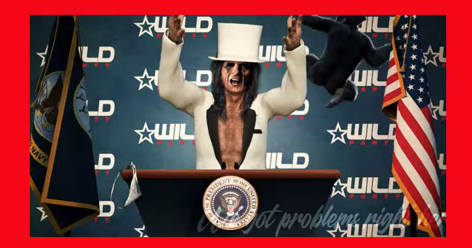 Em novo clipe, Alice Cooper se candidata a presidente dos Estados Unidos