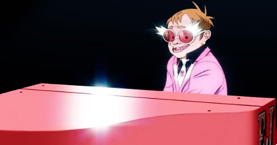 Versão virtual de Elton John encerra série “Song Machine” do Gorillaz, veja o clipe
