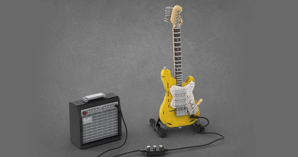 Lego prepara lançamento de réplica da Fender Stratocaster