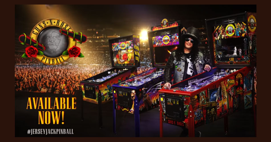 Guns N’Roses lança máquina de pinball projetada por Slash