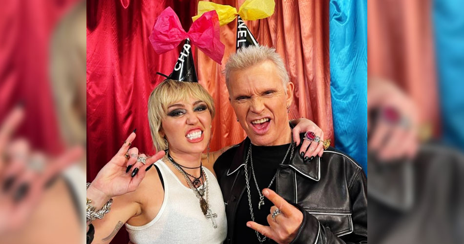 Billy Idol participa de novo disco de Miley Cyrus e entrega faixa “anos 80”