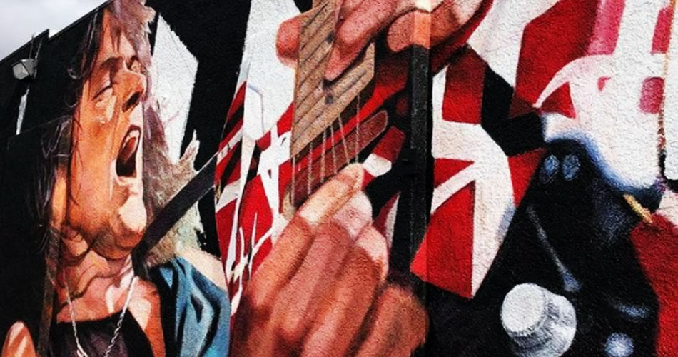 Eddie Van Halen: mural é inaugurado em homenagem ao guitarrista