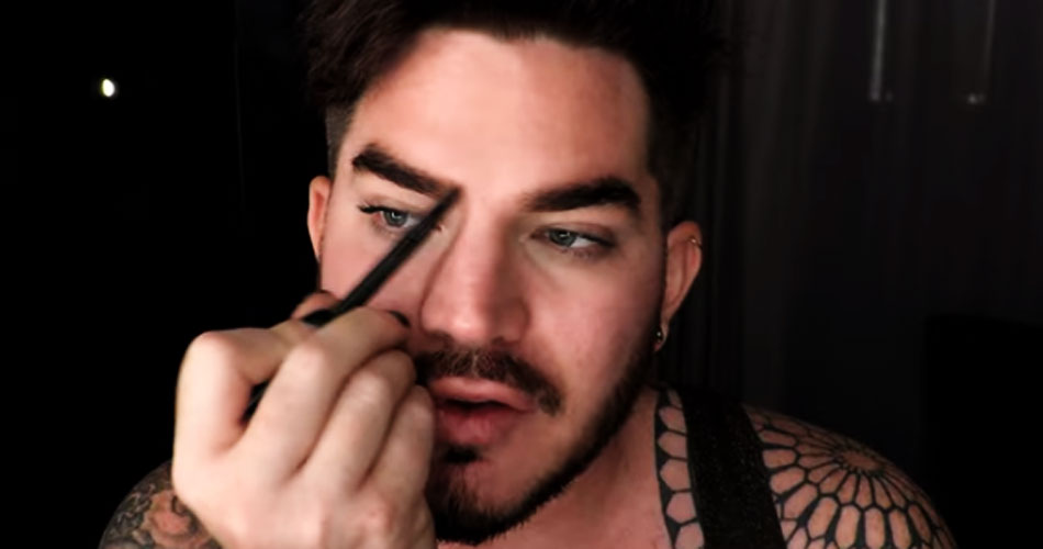 Adam Lambert, do Queen, lança tutorial de maquiagem no YouTube