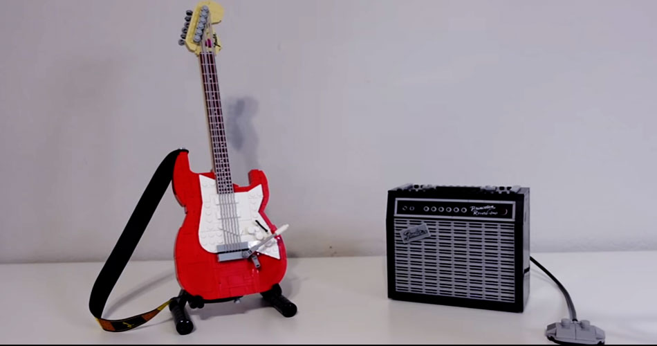 Guitarra lendária da Fender ganha versão da Lego