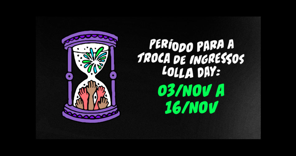 Lollapalooza Brasil: saiba como trocar o dia do seu ingresso Lolla Day
