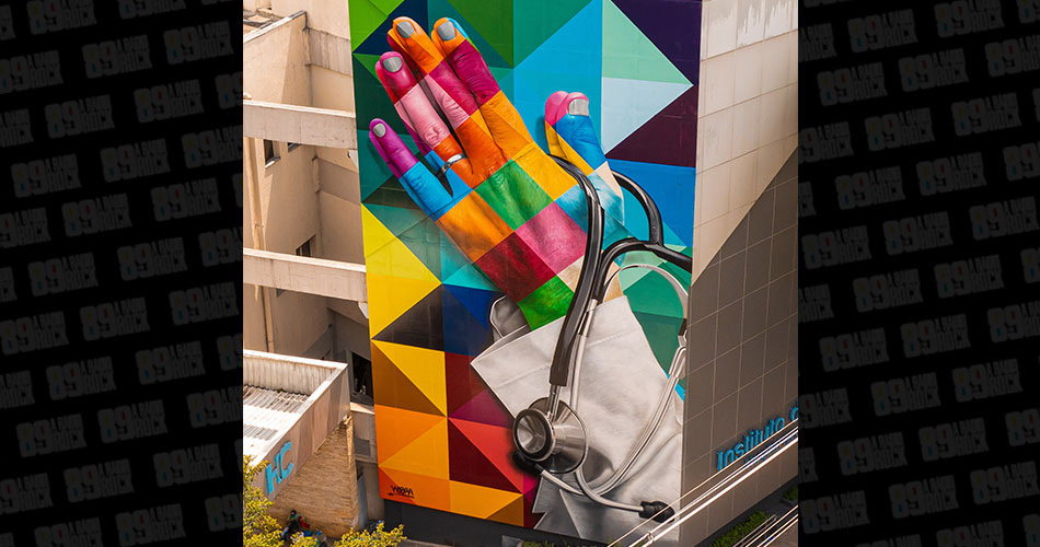 No aniversário de São Paulo, Eduardo Kobra doa mural que une ciência e fé