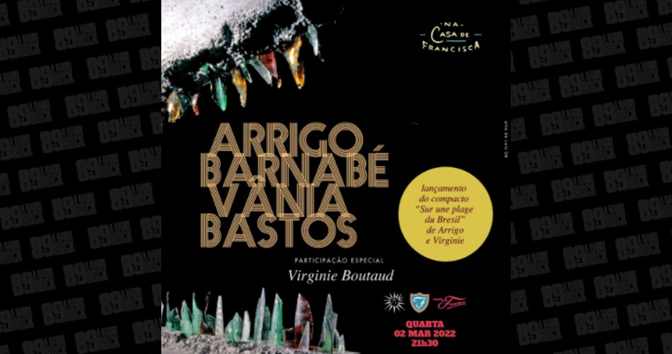Virginie Boutaud, do Metrô, é convidada especial em show de Arrigo Barnabé e Vânia Bastos